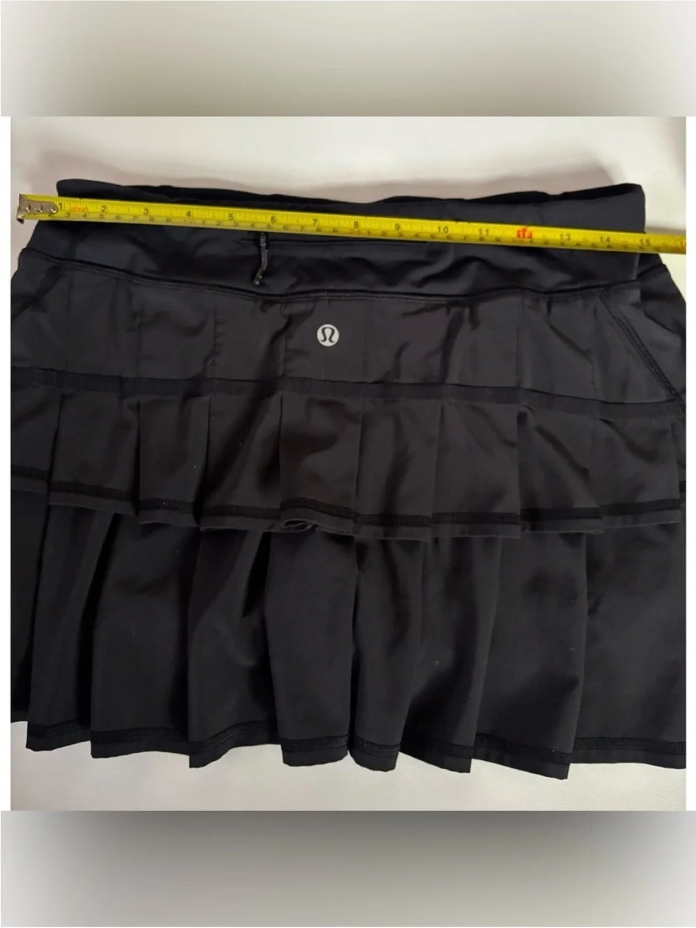 Lululemon Run Pace Setter Skirt/Skort in Black Size 6